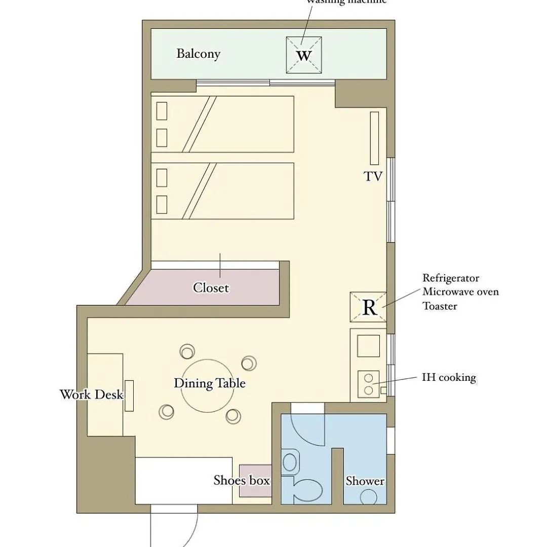 Beige2Nd Apartment Tokyo